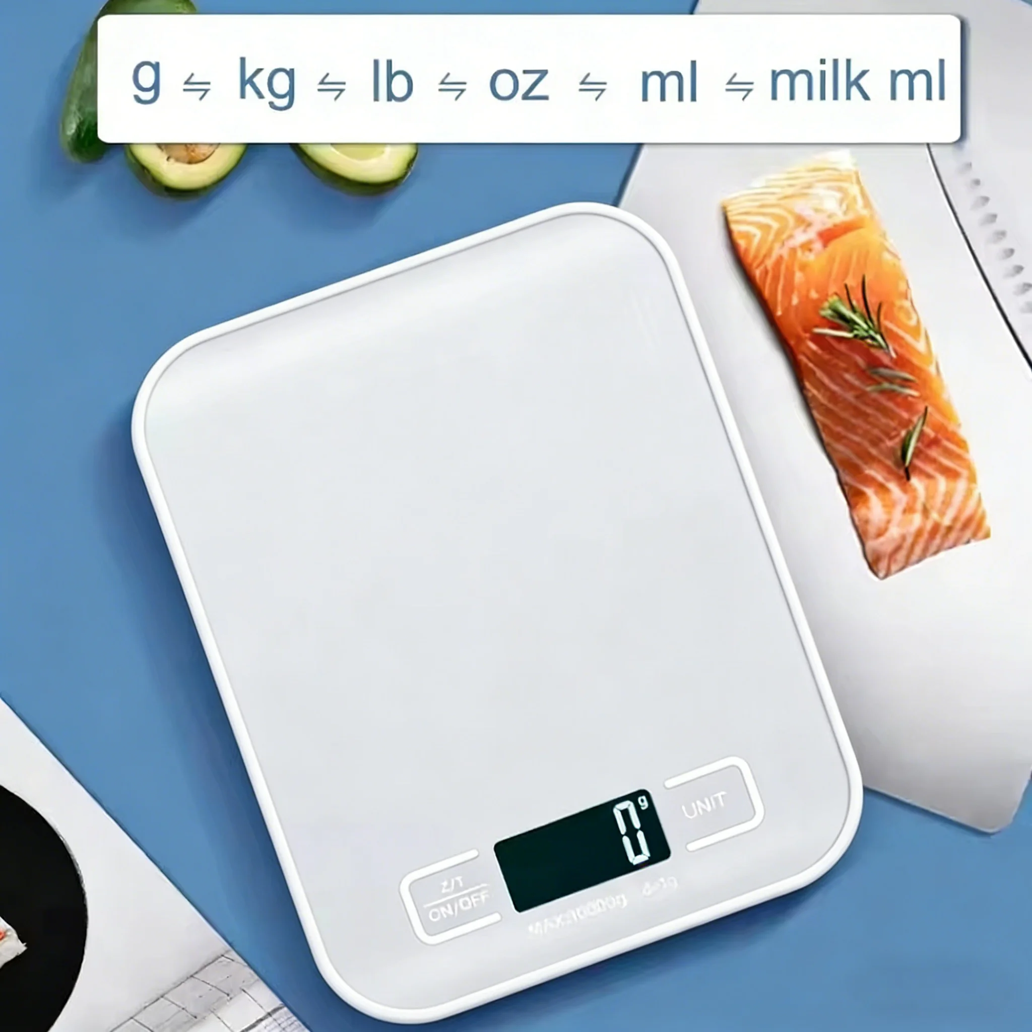 Digital Kitchen Scale LED Display 5kg/1g Stainless Steel Panel Electronic Scales Home Jewelry Food Snacks Weighing Baking Tools - Image 2